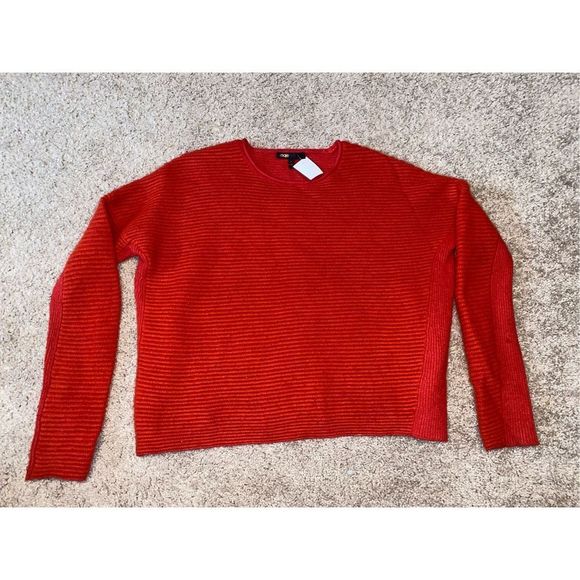 Maje Red Mention Angora Red Knit Sweater, Size 1, MSRP $410 - Picture 3 of 11